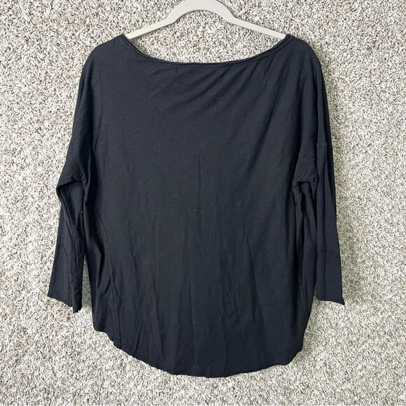 Michael Stars Top Women’s OS Black Long Sleeve - Picture 4 of 5